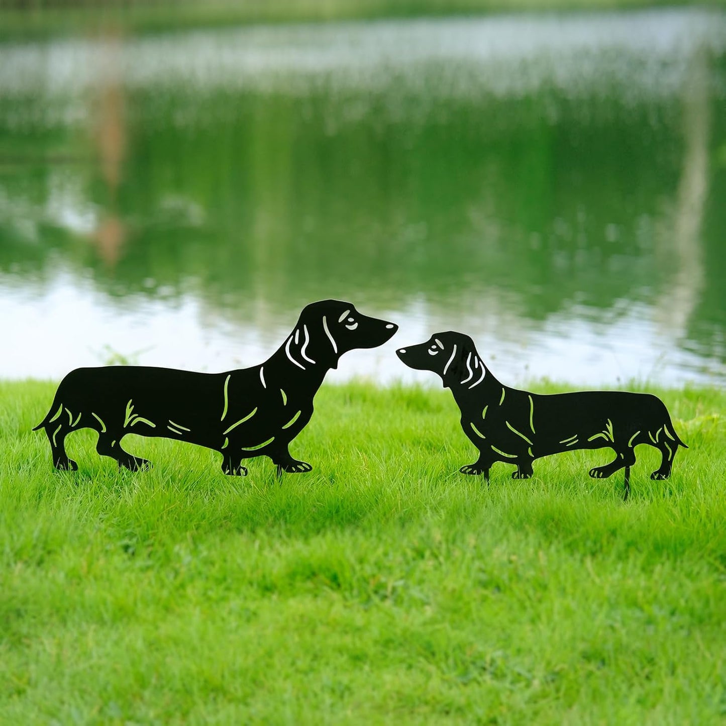 🐾Dachshund Metal Garden Stakes - Rust Proof Outdoor Dog Decor for Yard & Patio🍂