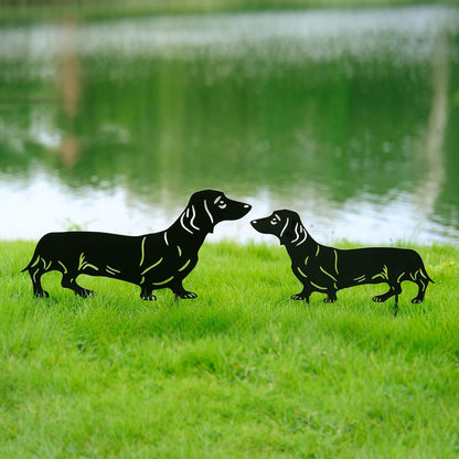 🐾Dachshund Metal Garden Stakes - Rust Proof Outdoor Dog Decor for Yard & Patio🍂