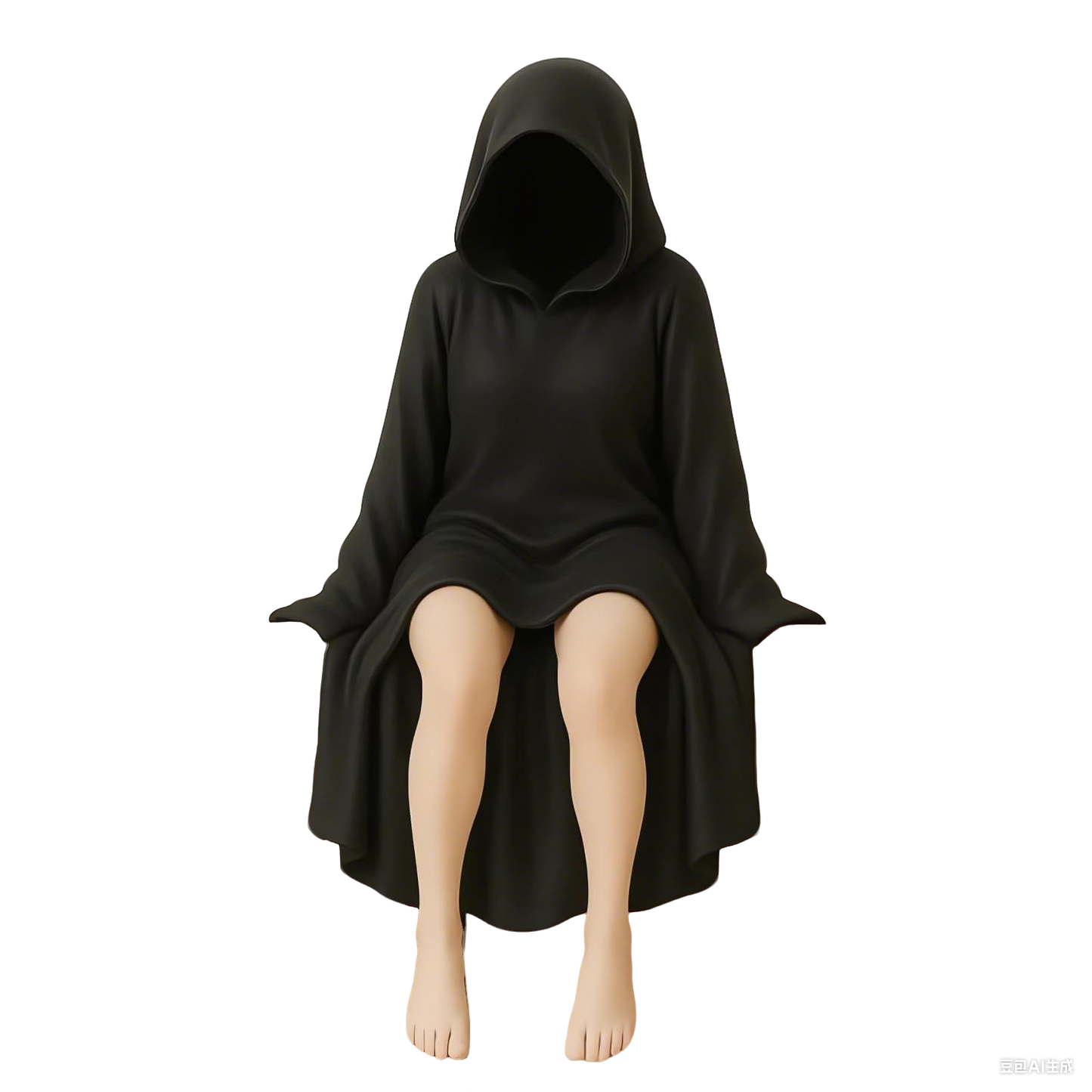 👻Death Queen Figurine – Spooky Black Robe Decor (4 Inch)🎃