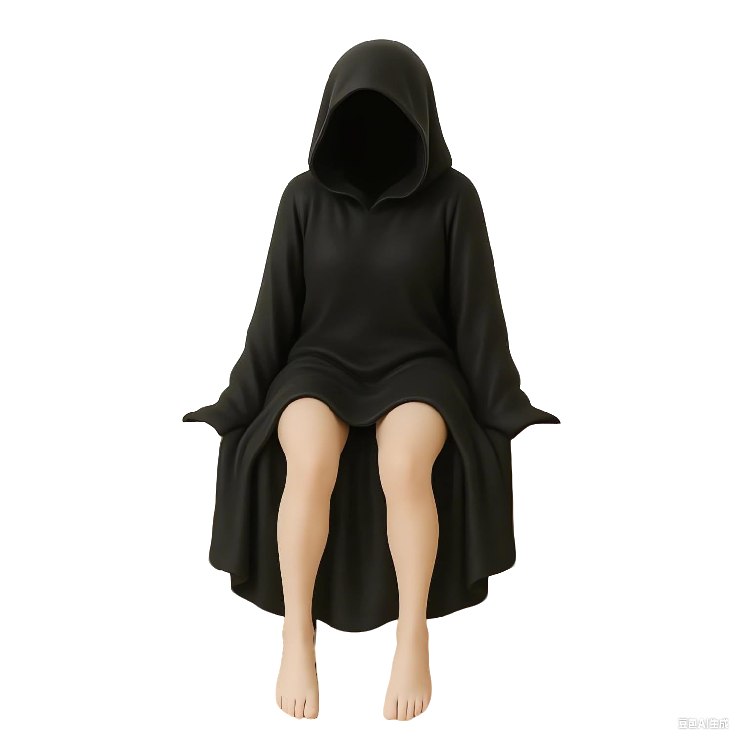 👻Death Queen Figurine – Spooky Black Robe Decor (4 Inch)🎃