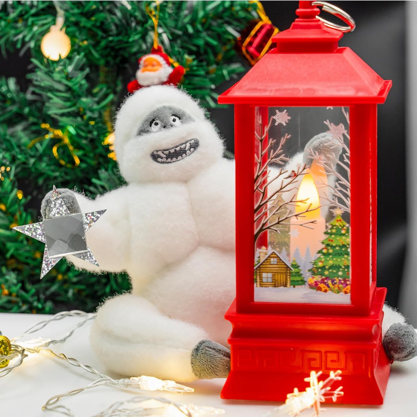 Christmas Tree Snow Monster – Handmade Felt Plush Ornament