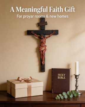 ✝️ Sacred Jesus Crucifix for Home Prayer & Reflection