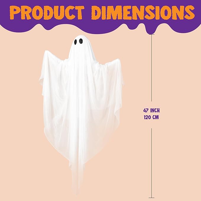 Hanging Ghost Decoration for Halloween 👻🕸️