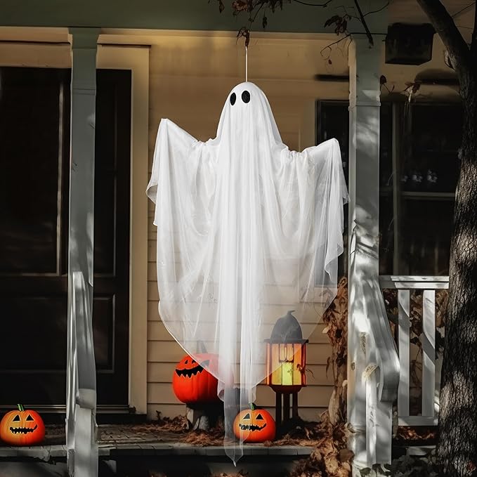 Hanging Ghost Decoration for Halloween 👻🕸️