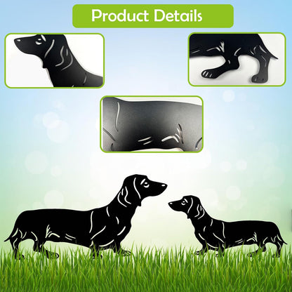 🐾Dachshund Metal Garden Stakes - Rust Proof Outdoor Dog Decor for Yard & Patio🍂