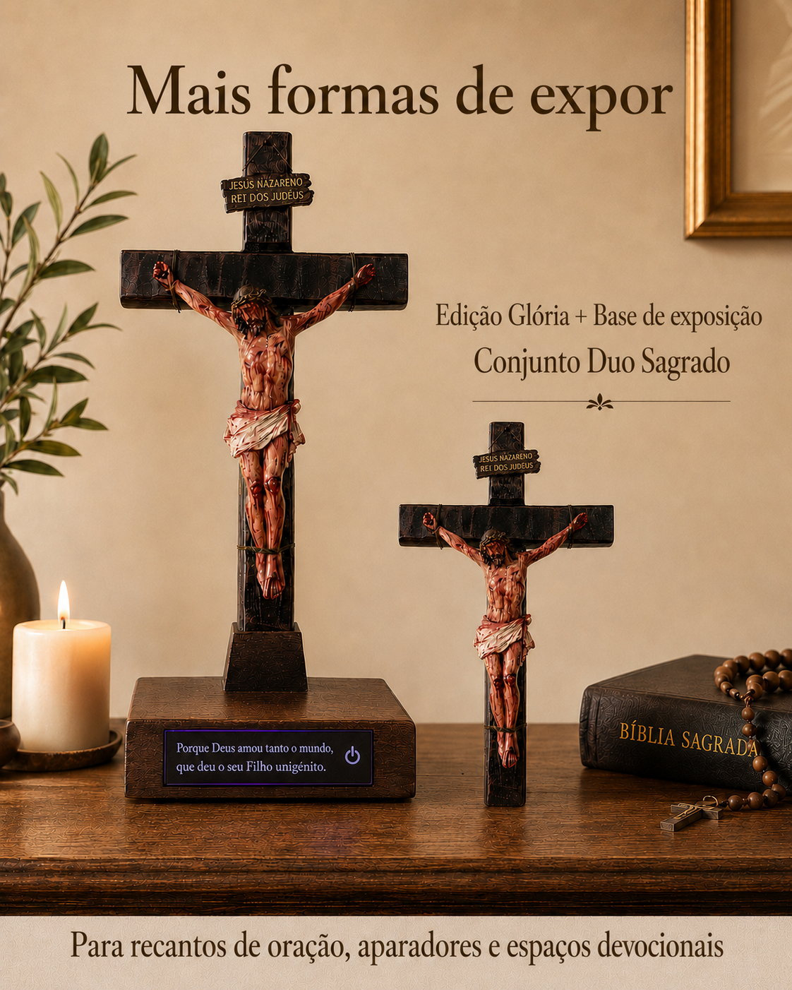✝️Crucifijo de Jesús hecho a mano — Recuerda su sacrificio