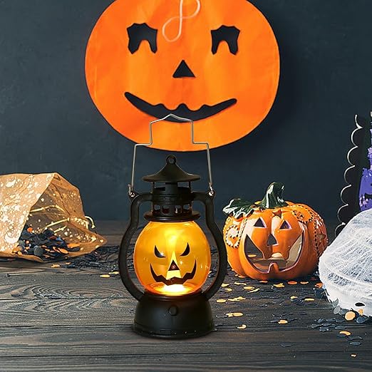 3-Pack Electric Pumpkin Lights - Safe, Flickering Porch Decor 🎃