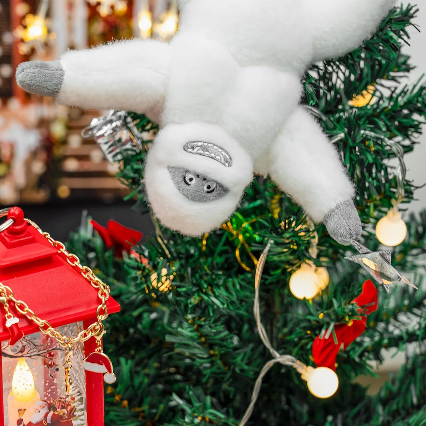 Christmas Tree Snow Monster – Handmade Felt Plush Ornament
