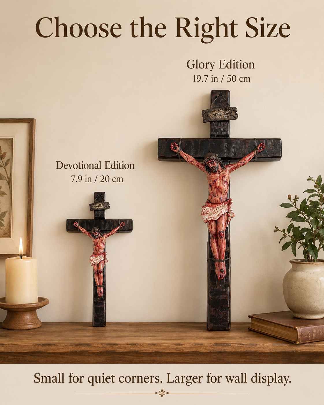✝️ Sacred Jesus Crucifix for Home Prayer & Reflection
