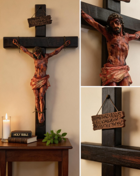 ✝️ Sacred Jesus Crucifix for Home Prayer & Reflection