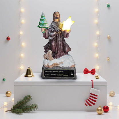 🎄【Christmas Eve Light】Glowing Christmas Statue of Jesus