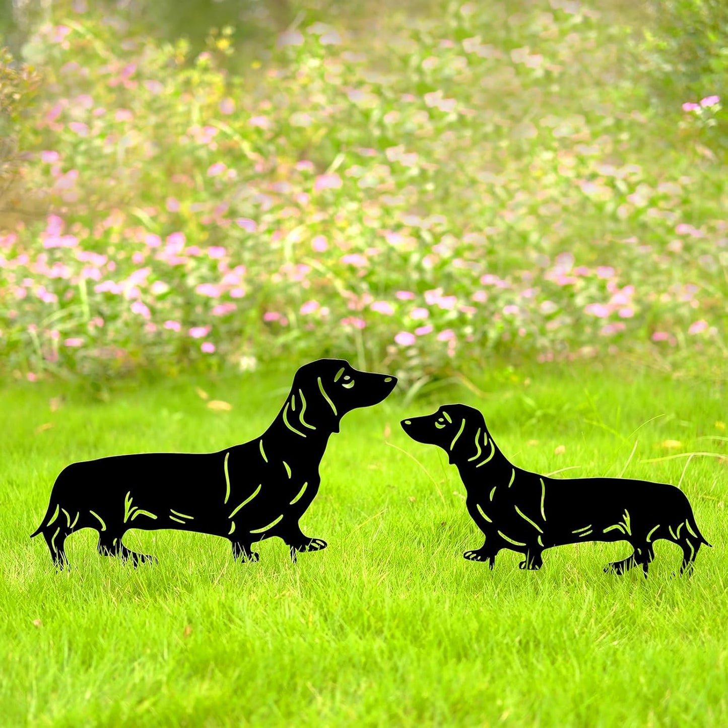 🐾Dachshund Metal Garden Stakes - Rust Proof Outdoor Dog Decor for Yard & Patio🍂