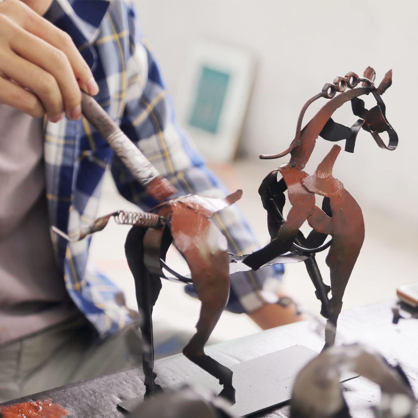 🌸Mother's Day Gift Alert! 🐎Handmade Metal Sculpture Horse