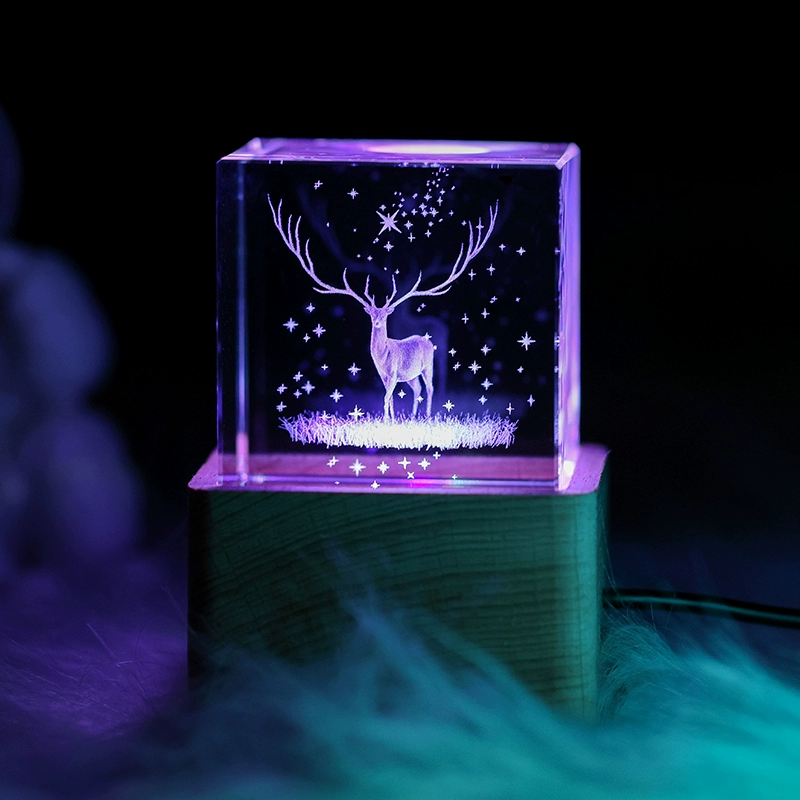 🔮Crystal Ball 3D Music Box✨ | LED Night Light 🌙