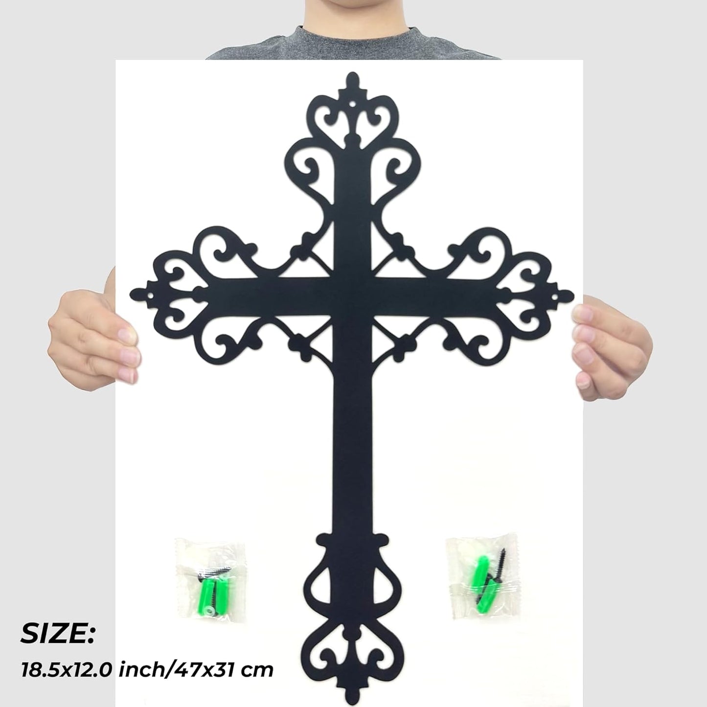 🎁 Faith & Devotion — Metal Cross Wall Art for Home & Prayer