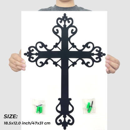 🎁 Faith & Devotion — Metal Cross Wall Art for Home & Prayer