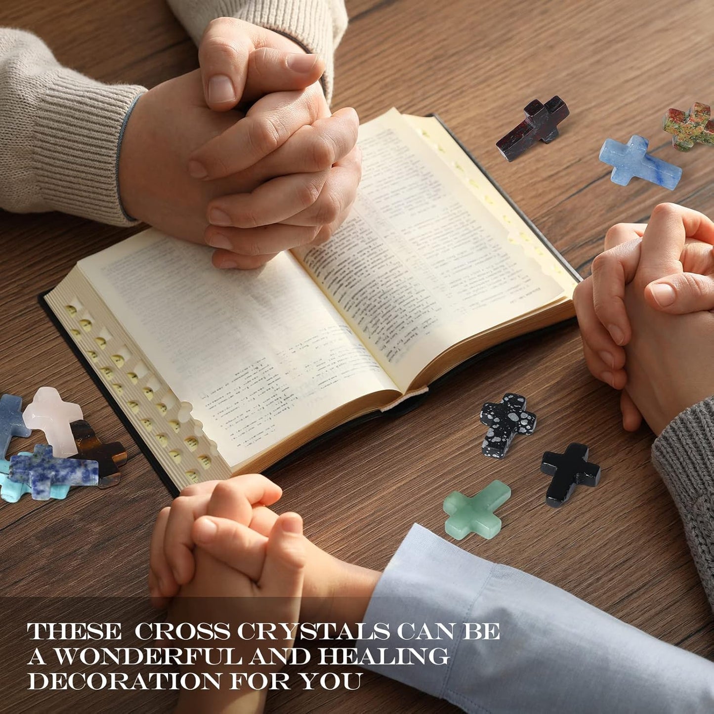 🎁 Faith & Blessing — 50pcs Crystal Cross DIY Charms for Jewelry & Gifts