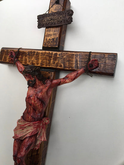 Faith in Form: A Hand-Carved Work of Sacred Art