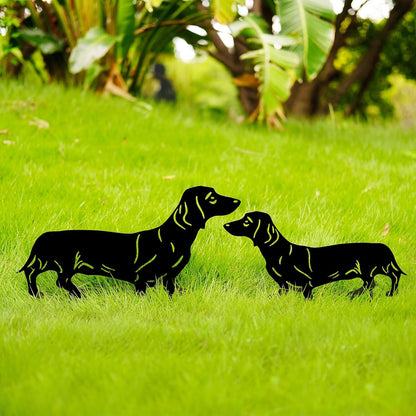 🐾Dachshund Metal Garden Stakes - Rust Proof Outdoor Dog Decor for Yard & Patio🍂