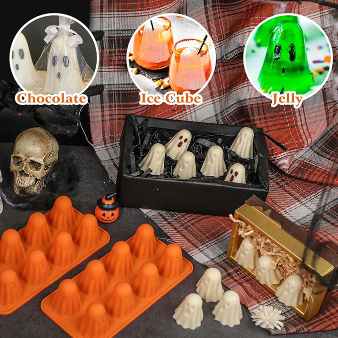 Boo-tiful Ghost Candy Molds – Perfect for Halloween Fun!