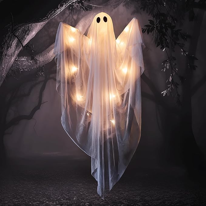 Hanging Ghost Decoration for Halloween 👻🕸️