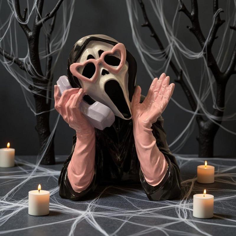 Official Scream Ghostface Statue - Tap to Light Up & Scream! Limited Edition.