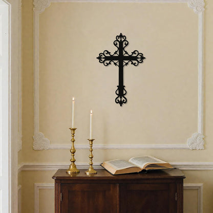 🎁 Faith & Devotion — Metal Cross Wall Art for Home & Prayer