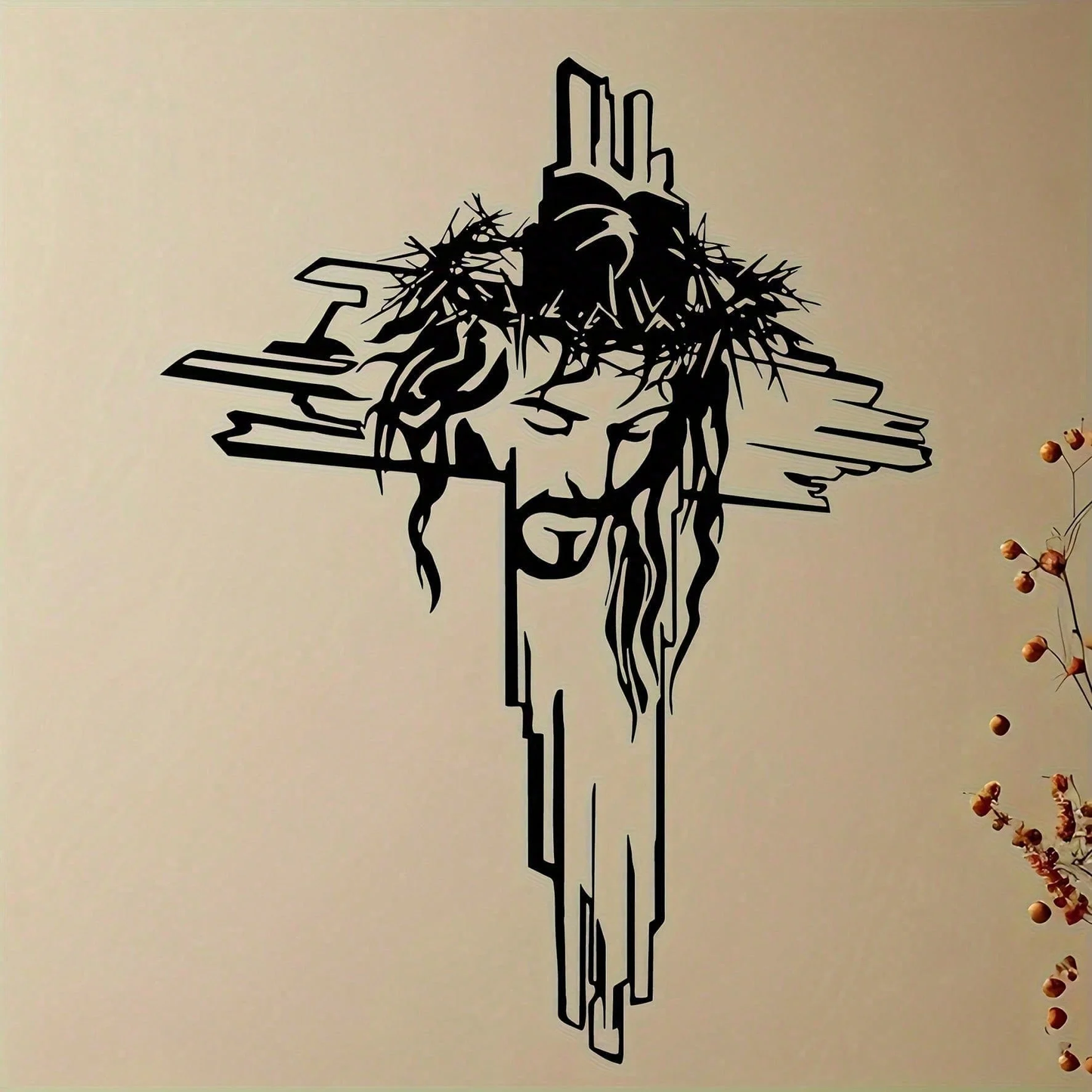 ✝️ Crown of Thorns Cross – A Symbol of Faith