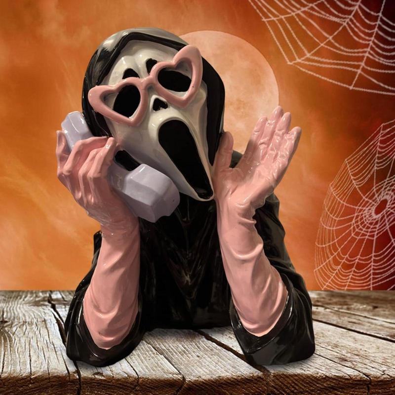 Official Scream Ghostface Statue - Tap to Light Up & Scream! Limited Edition.