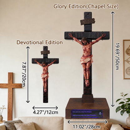 ✝️ Crucifix Sacré de Jésus pour Prière & Réflexion à la Maison