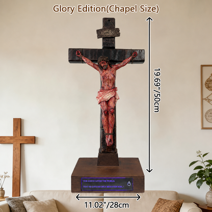 ✝️ Crucifix Sacré de Jésus pour Prière & Réflexion à la Maison