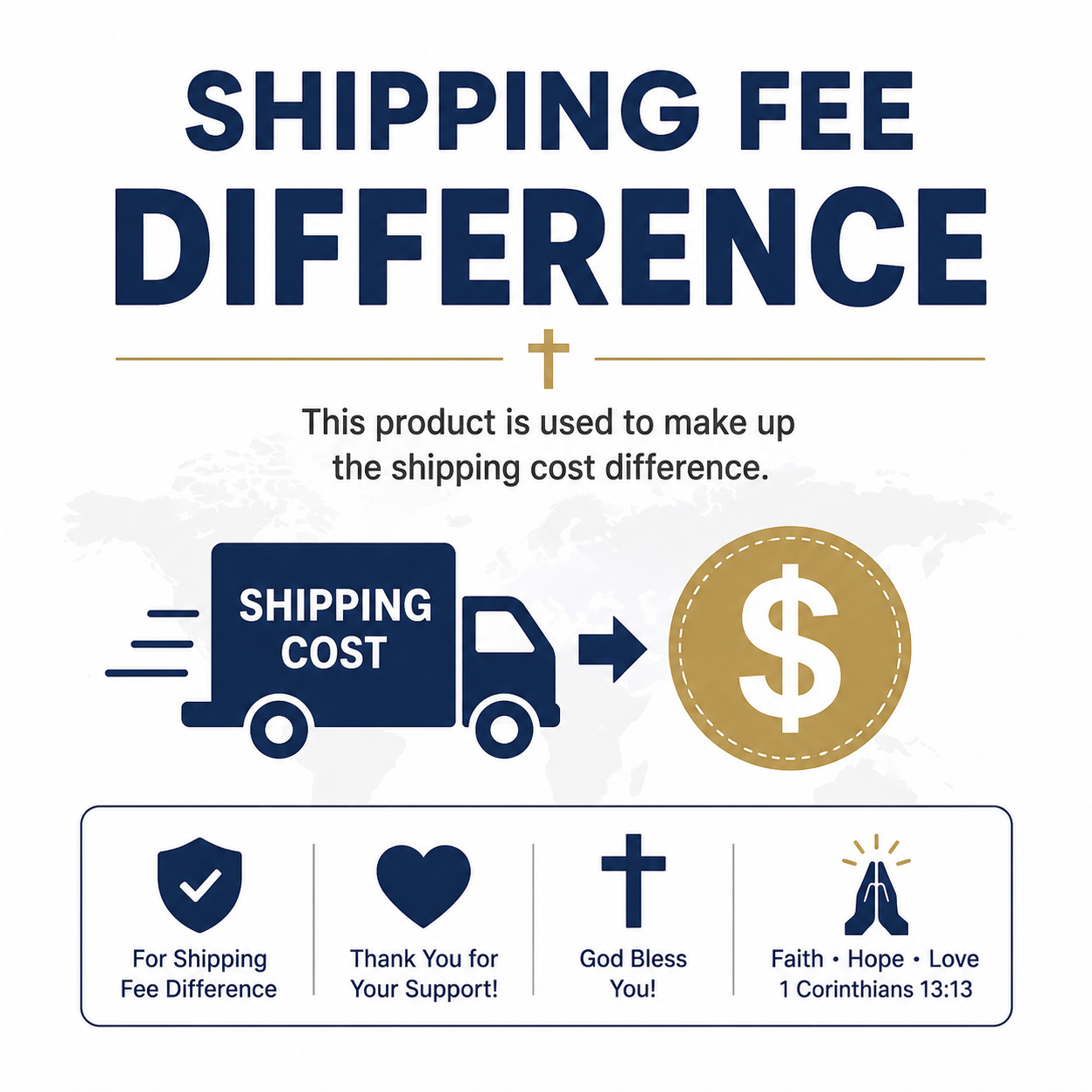 SHIPPING FEE DIFFERENCE