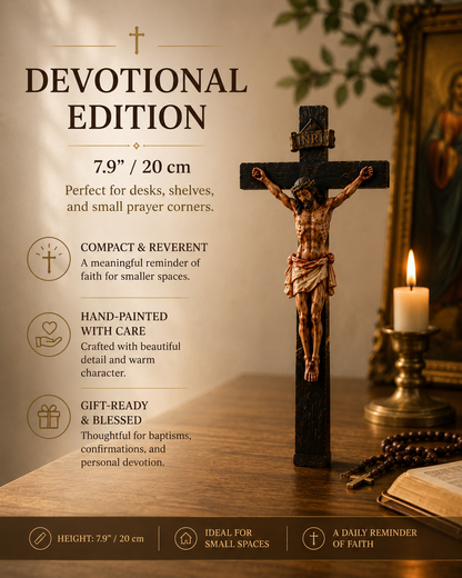 ✝️Fait main - Crucifix réaliste du Christ.