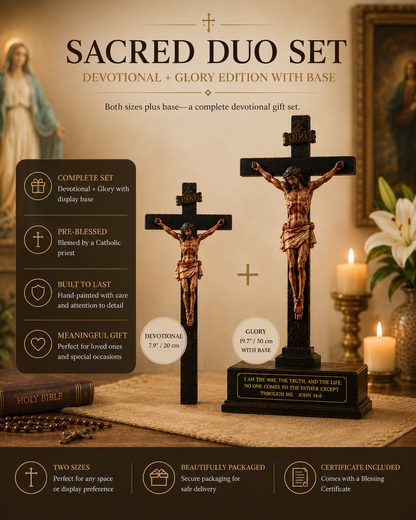 ✝️Fait main - Crucifix réaliste du Christ.