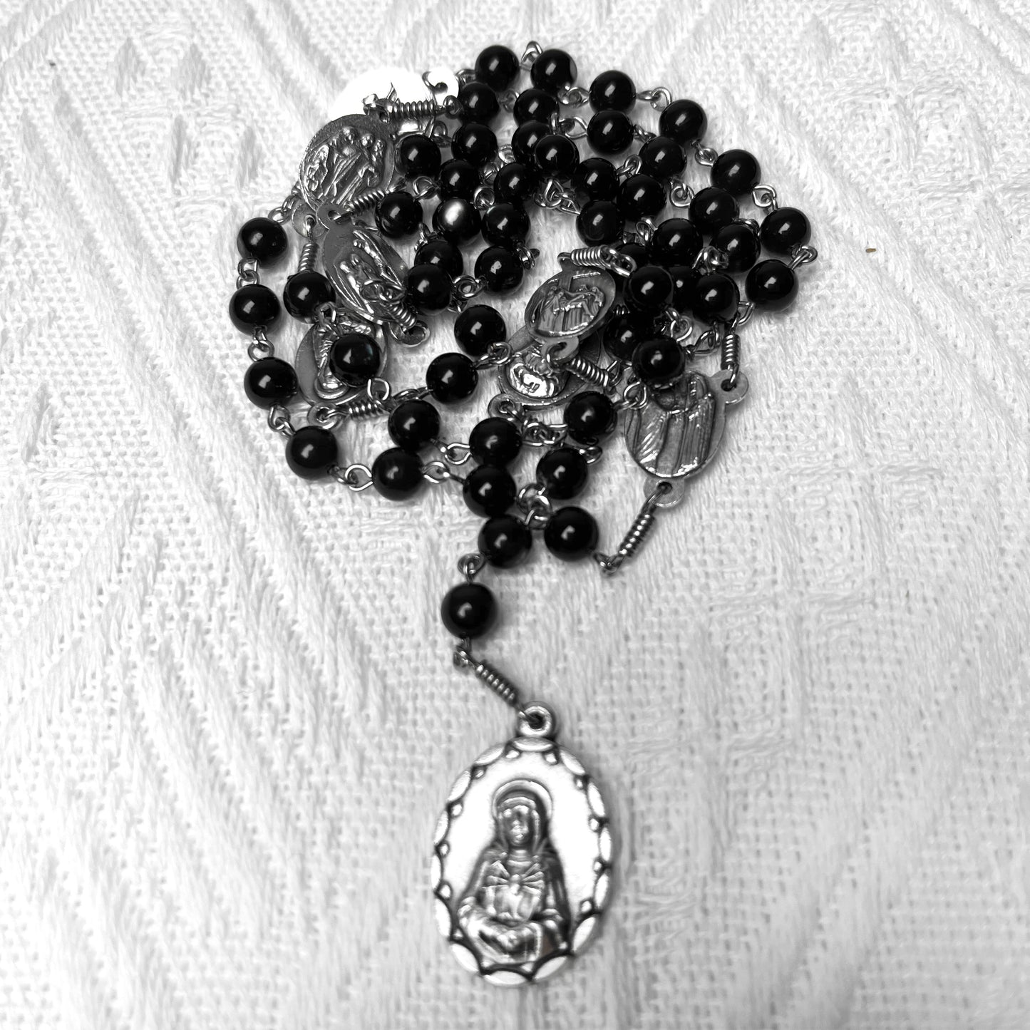 Handcrafted Wooden Catholic Rosary – St. Benedict Cross Prayer Beads