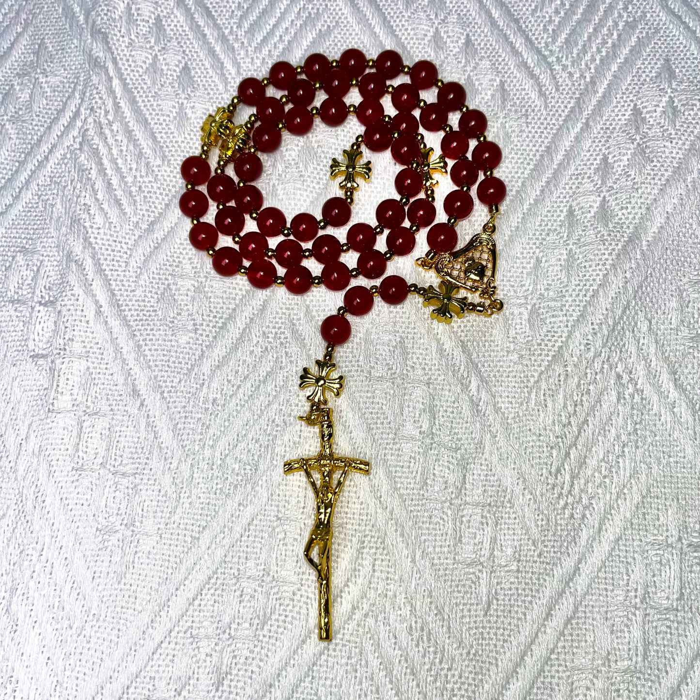 Handcrafted Wooden Catholic Rosary – St. Benedict Cross Prayer Beads