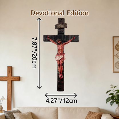 ✝️ Crucifix Sacré de Jésus pour Prière & Réflexion à la Maison
