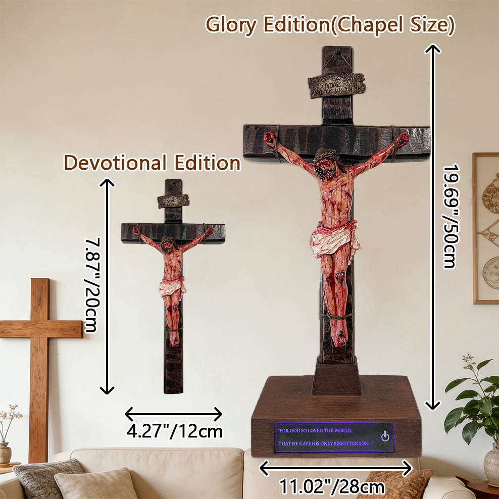 ✝️ Hand-Carved Blessed Jesus Crucifix