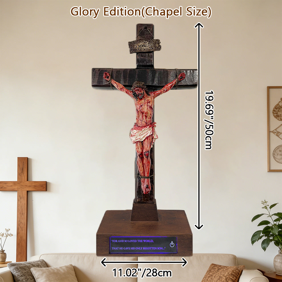 ✝️ Hand-Carved Blessed Jesus Crucifix
