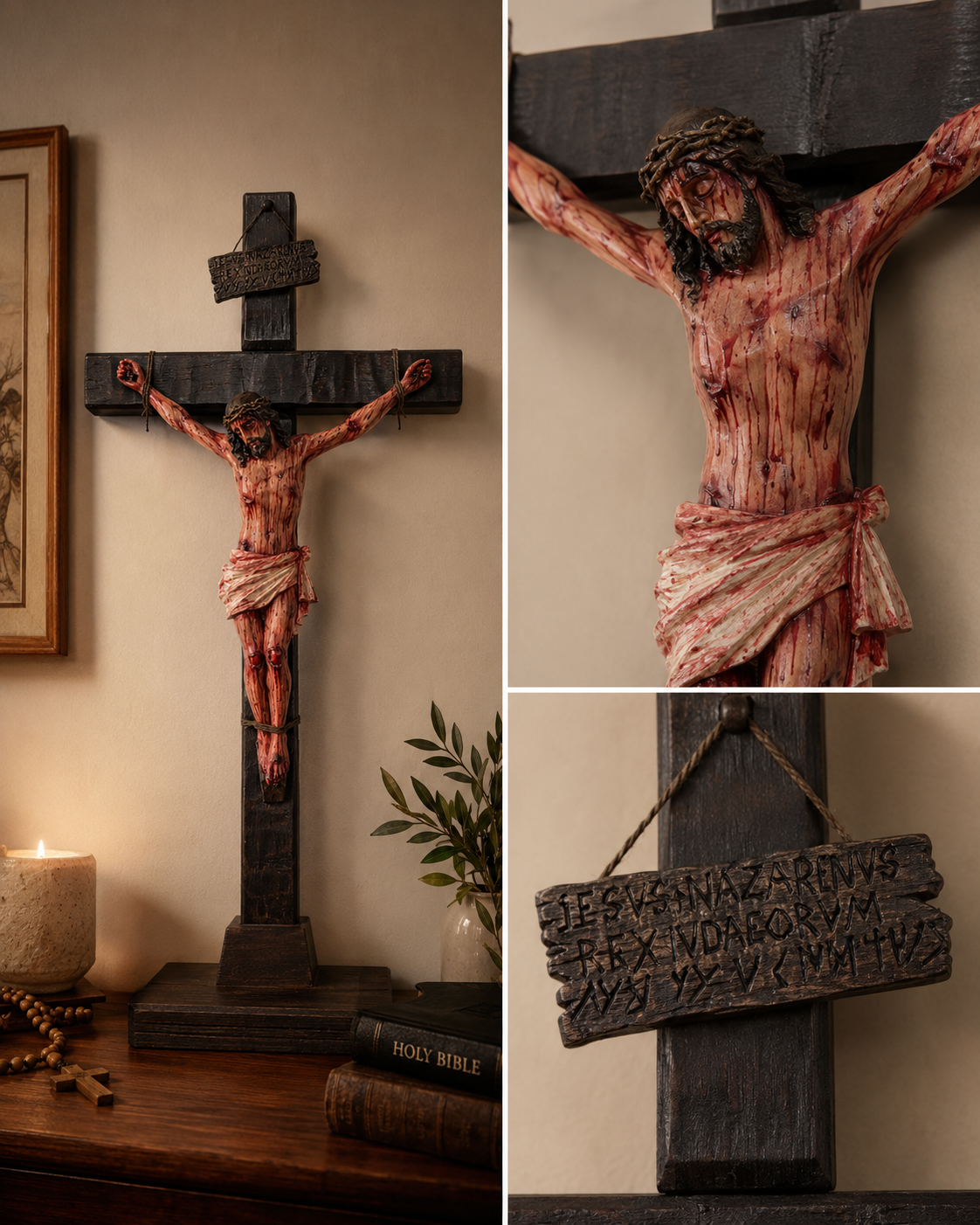 ✝️ Sacred Jesus Crucifix for Home Prayer & Reflection