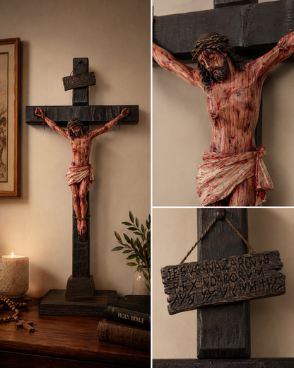 ✝️ Sacred Jesus Crucifix for Home Prayer & Reflection