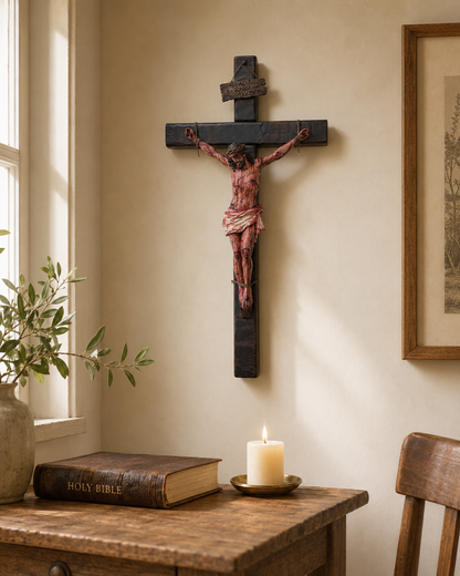 ✝️ Sacred Jesus Crucifix for Home Prayer & Reflection