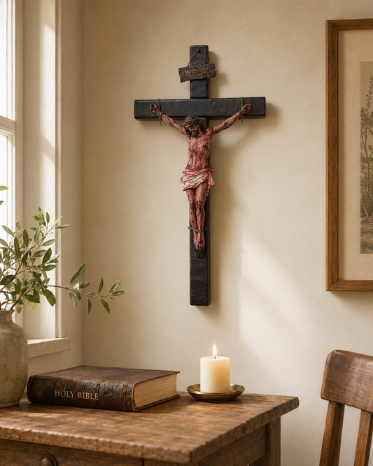 ✝️ Sacred Jesus Crucifix for Home Prayer & Reflection