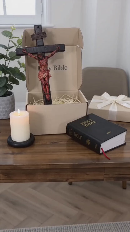 ✝️ Sacred Jesus Crucifix for Home Prayer & Reflection