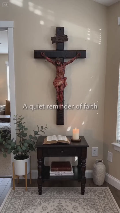 ✝️ Sacred Jesus Crucifix for Home Prayer & Reflection