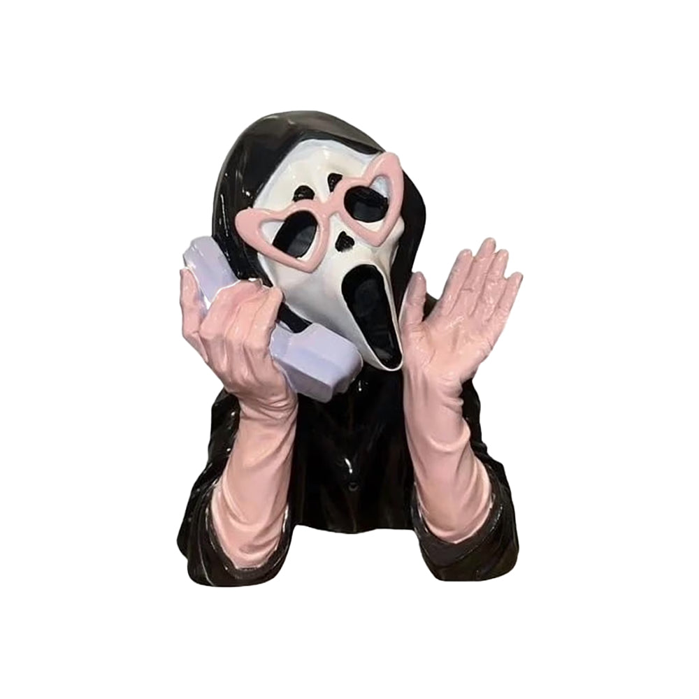 Official Scream Ghostface Statue - Tap to Light Up & Scream! Limited Edition.