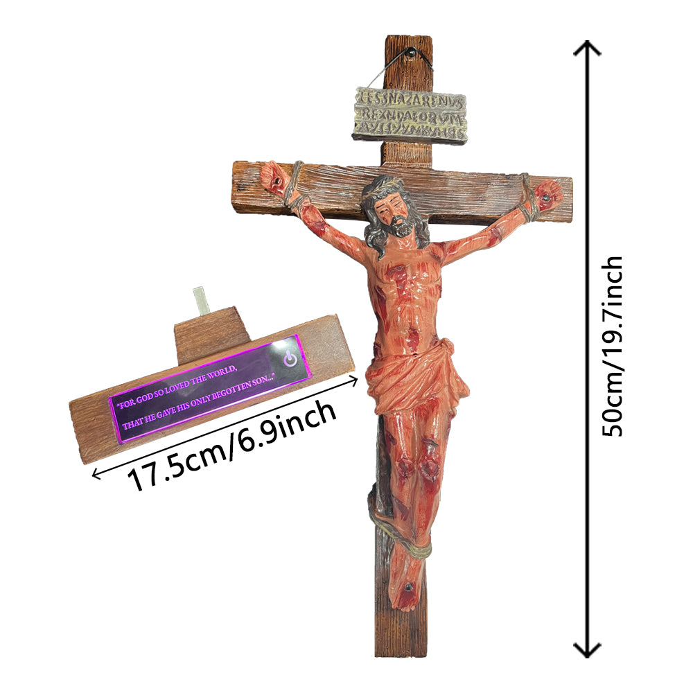 ✝️ Hand-Carved Calvary Crucifix – Blessed Gift for Home & Prayer