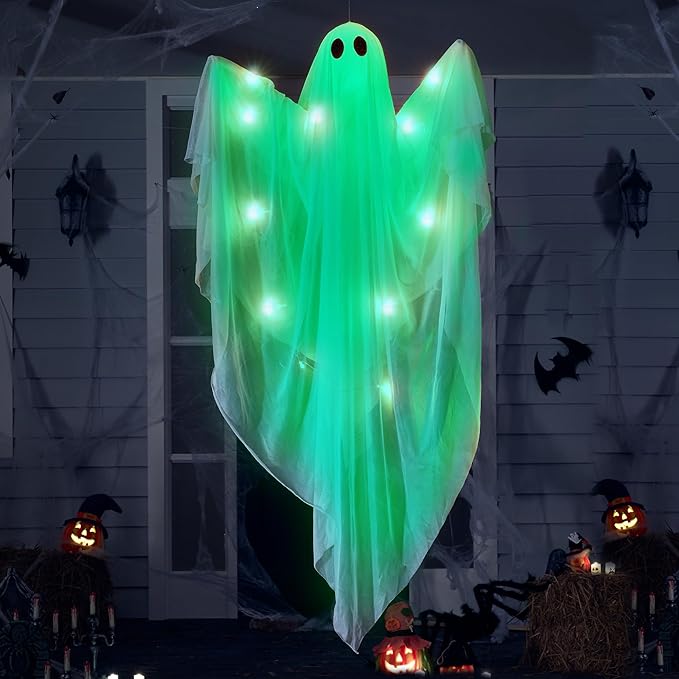 Hanging Ghost Decoration for Halloween 👻🕸️