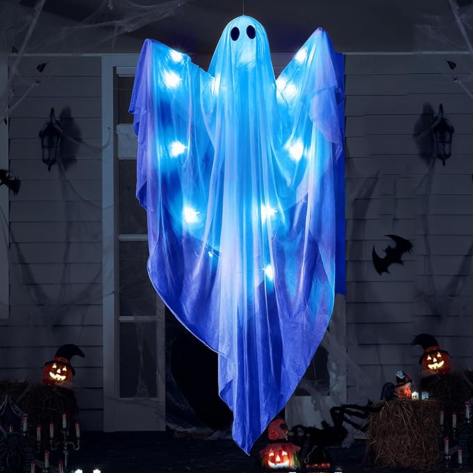Hanging Ghost Decoration for Halloween 👻🕸️