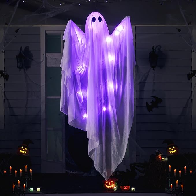 Hanging Ghost Decoration for Halloween 👻🕸️